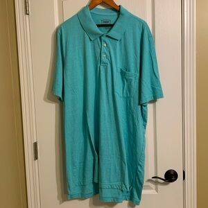 The Foundry men’s B&T short sleeved polo with pocket. 2XLT